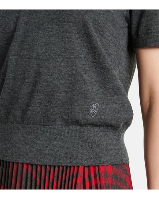 Polo De Algodon Burberry de color Gray