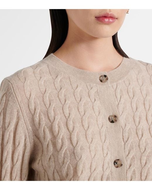 Jardin Des Orangers Natural Wool And Cashmere Cardigan
