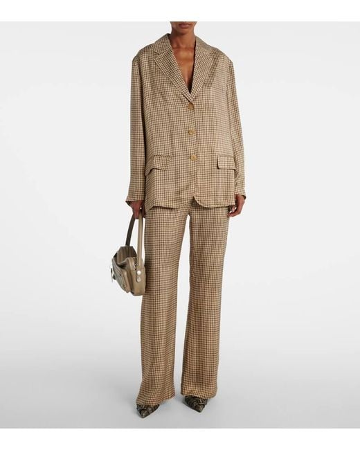 Acne Natural Weite Mid-Rise-Hose Poltana