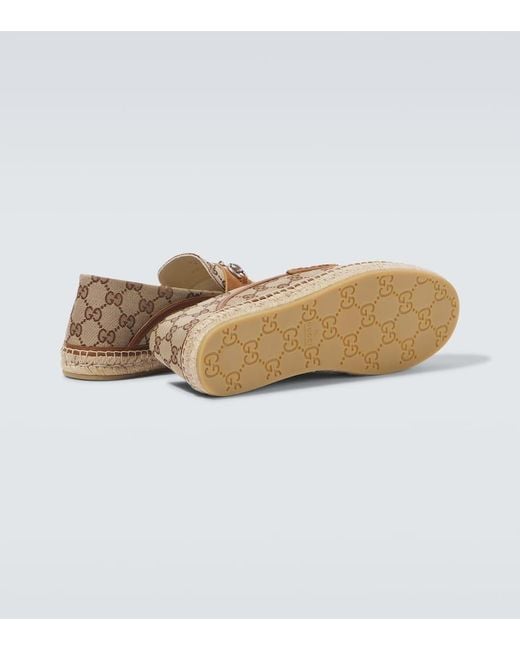Mocassini Horsebit di Gucci in Natural da Uomo