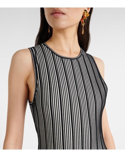 Jonathan Simkhai Black Oaklen Knitted Midi Dress