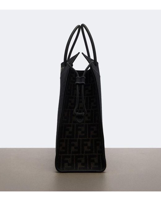 Fendi Black Magic Large Canvas Shopper