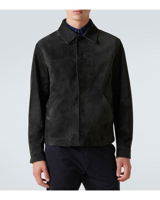 Tom Ford Blue Suede Jacket for men