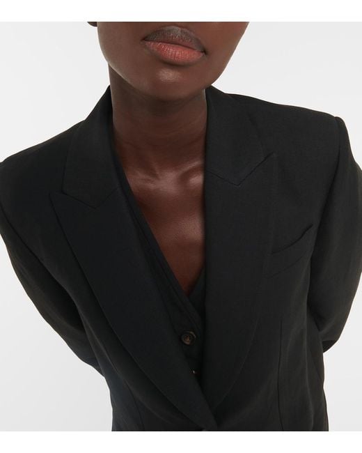 Brunello Cucinelli Black Cropped Blazer