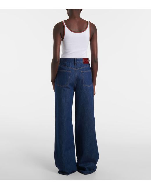 Gucci Wide Leg Denim Trousers 812268xdc5f 4100 main image 1