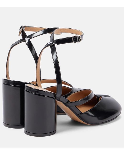 Maison Margiela Black Tabi Leather Pumps
