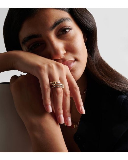 Spinelli Kilcollin Metallic Ring Raneth Aus Sterlingsilber Mit 18Kt Gelbgold