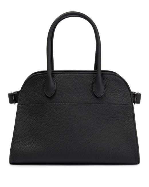 The Row Margaux Leather Tote in Black | Lyst Australia