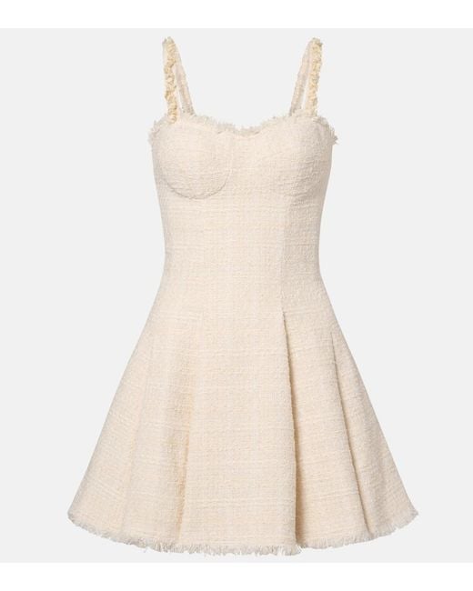 Balmain Natural Tweed Minidress
