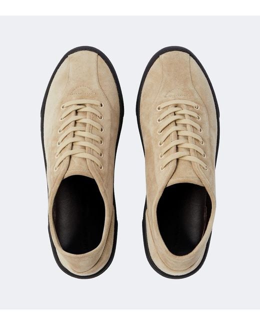 The Row White Suede Sneakers for men