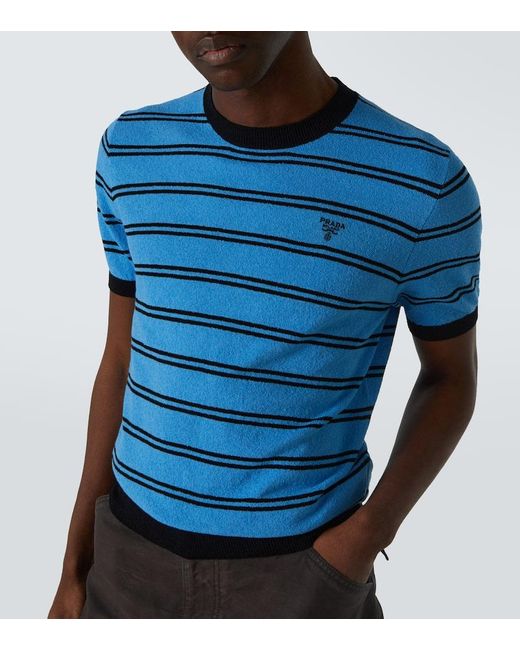 Prada Blue Sweater for men