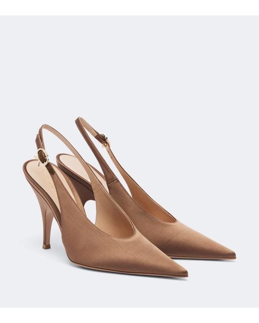 Pumps Slingback Sofia di Gianvito Rossi in Brown