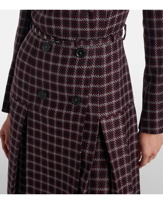 Robe Midi Chaney En Laine Melangee Emilia Wickstead en coloris Purple