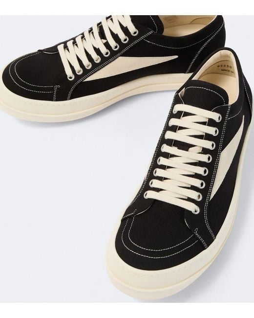 Rick Owens White Drkshdw Vintage Denim Sneakers for men