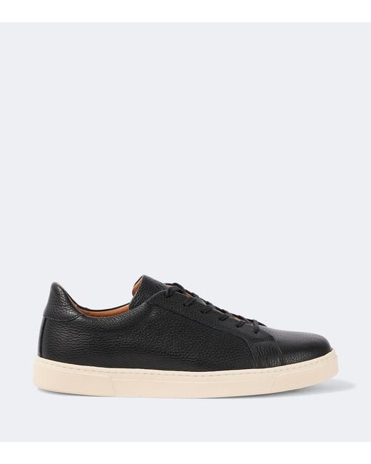 George Cleverley Black Jack Leather Sneakers for men