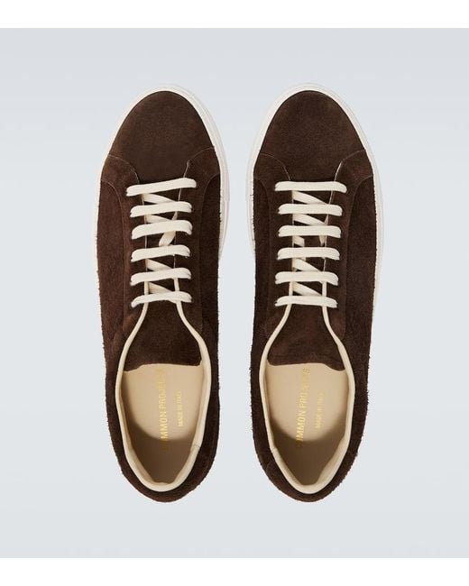Baskets Achilles En Daim Common Projects pour homme en coloris Brown