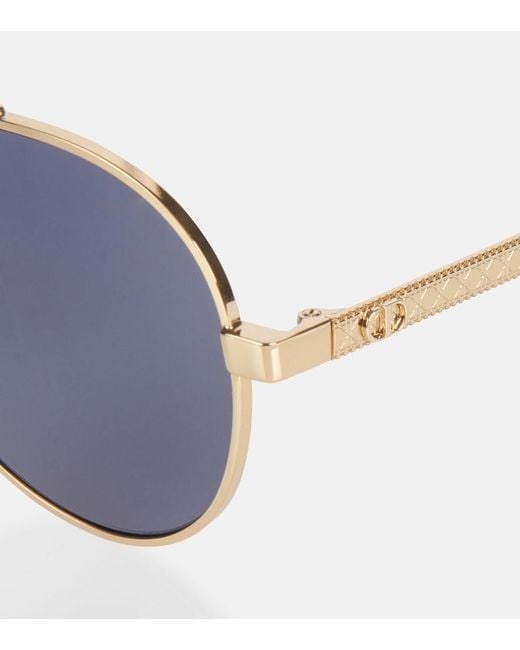 Dior Blue Diorcannage A1U Aviator Sunglasses