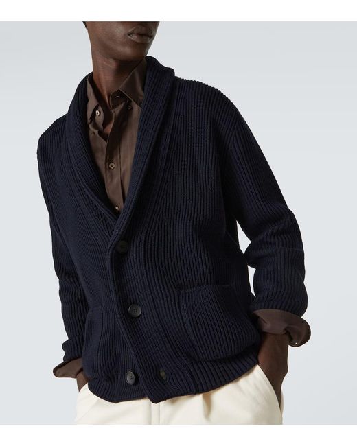 Cardigan di Thom Sweeney in Blue da Uomo
