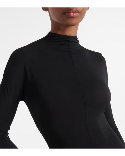 Alaïa Black Flared Jumpsuit