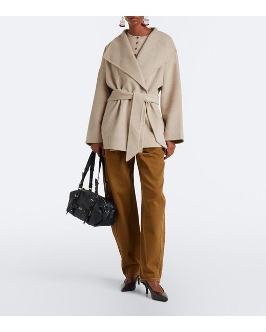 Isabel Marant Natural Idesia Wool And Cashmere Cardigan