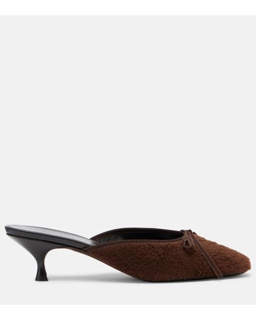 Herbert Levine Brown 24/7 Shearling Mules