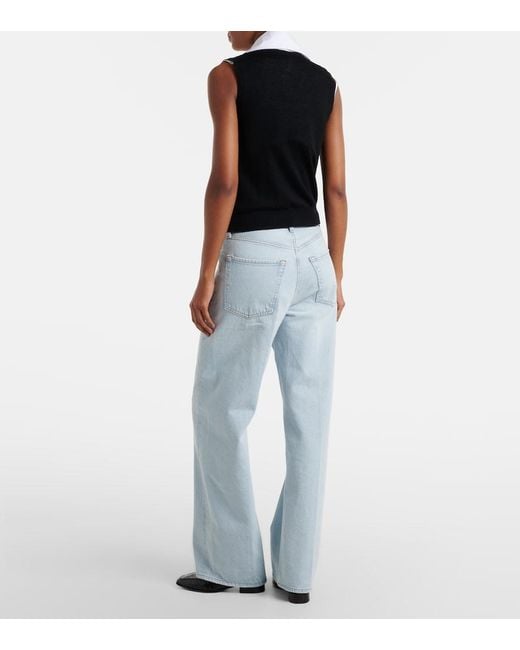 Citizens of Humanity Blue Ayla Wide-Leg Jeans