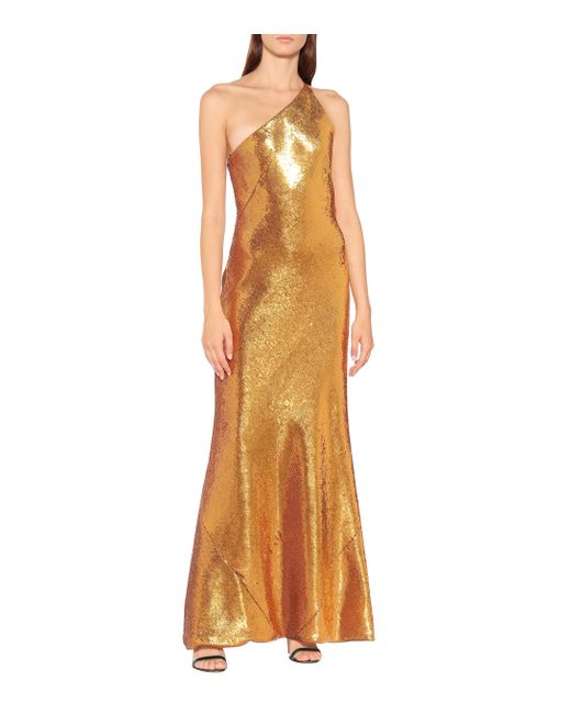 galvan sequin gown