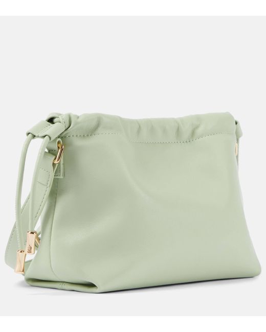 A.P.C. Green Ninon Mini Faux Leather Shoulder Bag