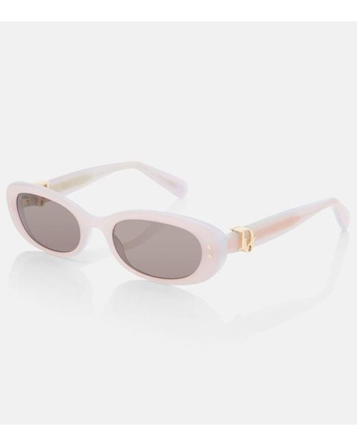 Dior Pink Ovale Sonnenbrille Dior Oblique B1I