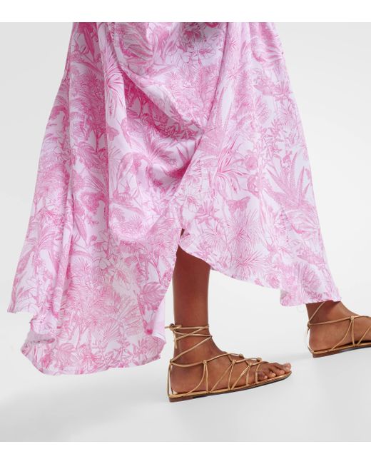 Melissa Odabash Pink Frederica Floral Kaftan