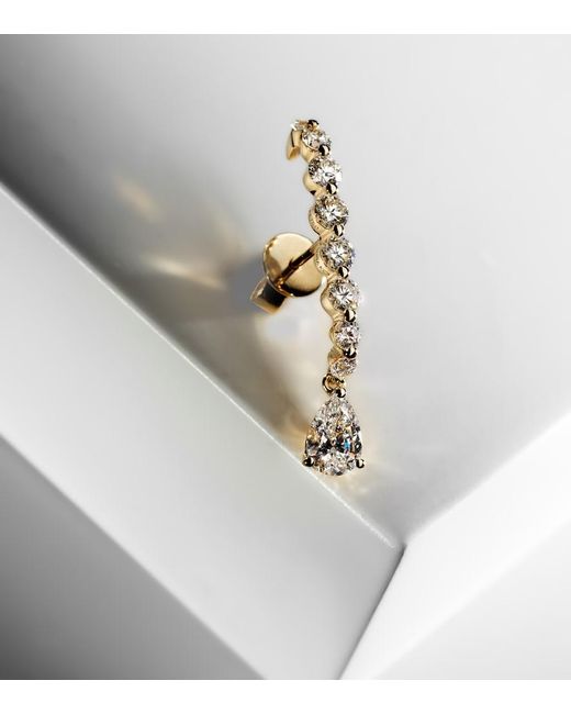 Anita Ko White 18Kt Single Earring With Diamonds