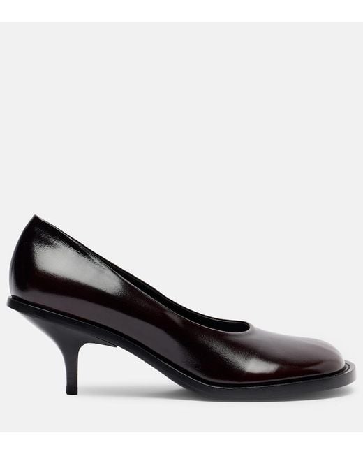 Dries Van Noten Black 60 Leather Pumps