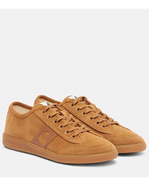 Isabel Marant Brown Sneakers Klyce Aus Veloursleder Mit Leder