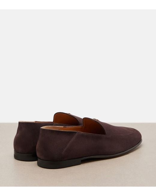 Tod's Brown Suede Loafers