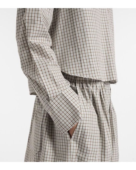 Proenza Schouler Gray Label Checked Cotton Shirt