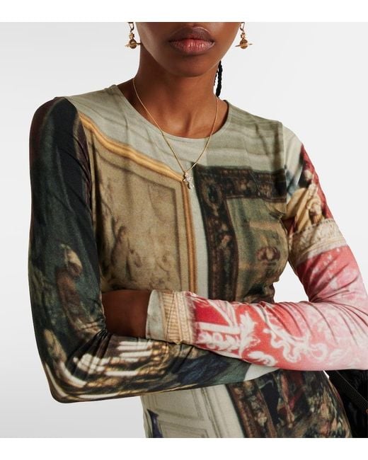 Abito Boulle Con Stampa Grafica di Vivienne Westwood in Multicolor