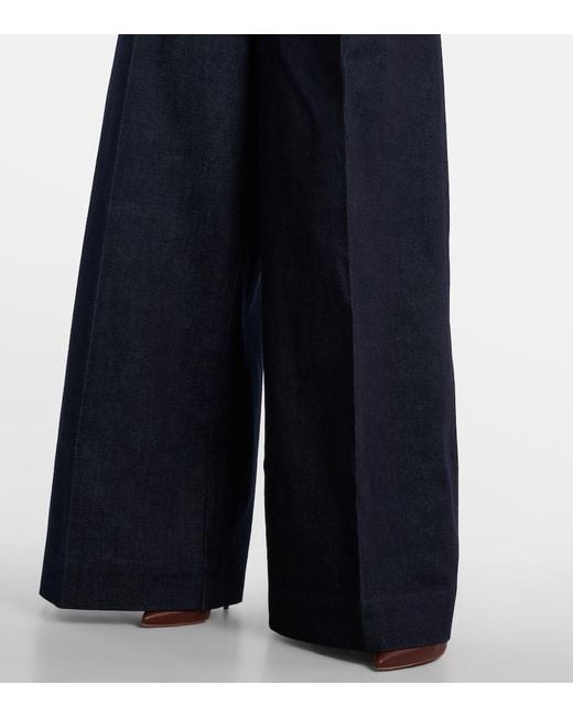 Jeans Hypnotic A Vita Alta E Gamba Larga di Zimmermann in Blue
