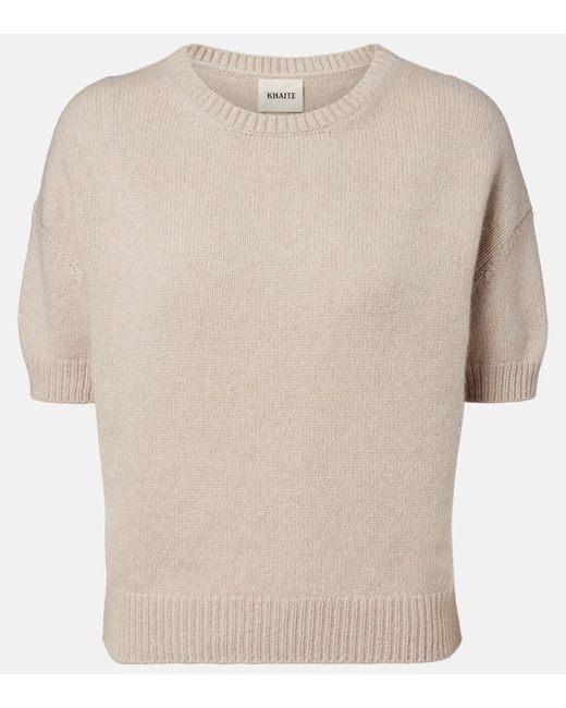 Khaite Natural Golden Cashmere Sweater
