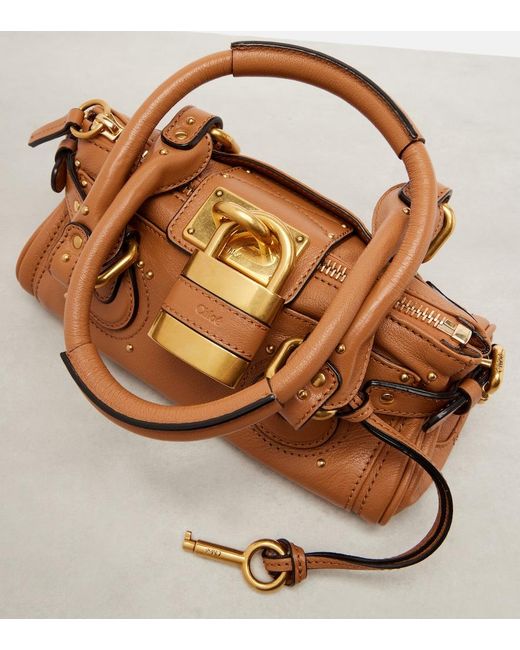 Chloé Brown Paddington Leather Shoulder Bag