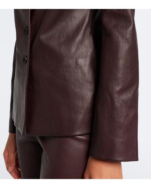Stouls Brown Helly Leather Blazer