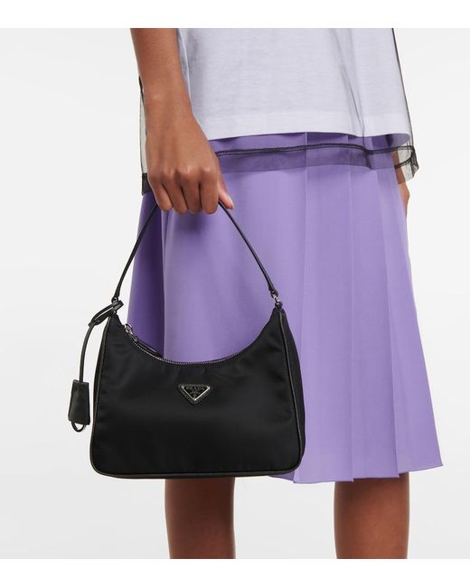Prada Black Re-Edition 2005 Re-Nylon Shoulder Bag