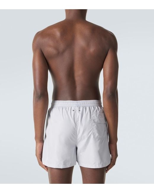 Kiton Blue Logo Swim Trunks for men