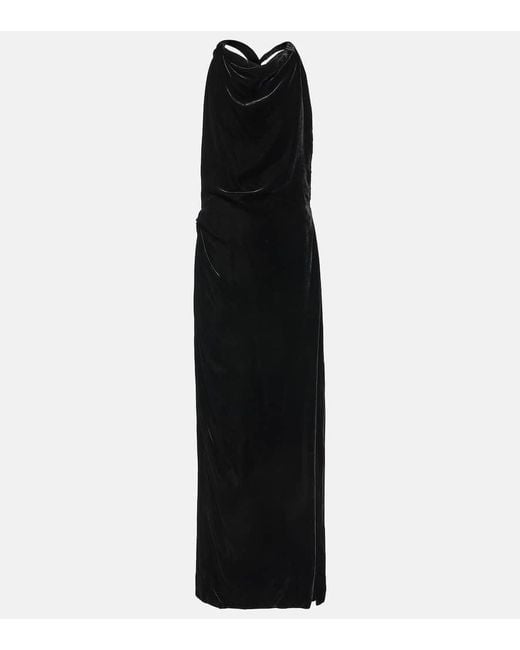 Proenza Schouler Black Velvet Gown