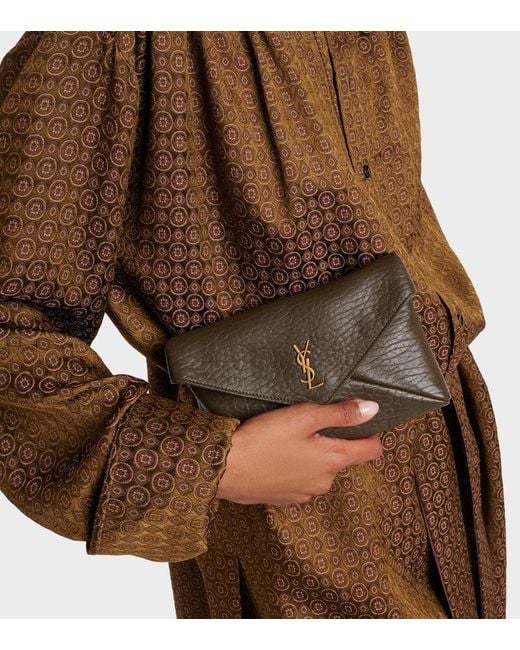 Borsa A Spalla Cassandre Mini di Saint Laurent in White