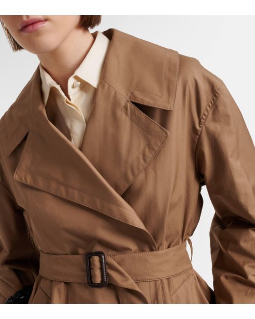 Trench-coat en coton melange Max Mara en coloris Brown