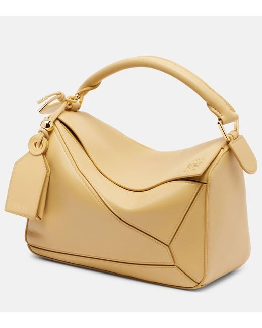 Loewe Metallic Tote Bag Puzzle Featherlight Small