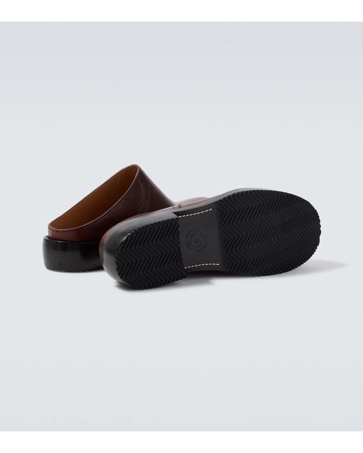 Dries Van Noten Brown Leather Mules for men