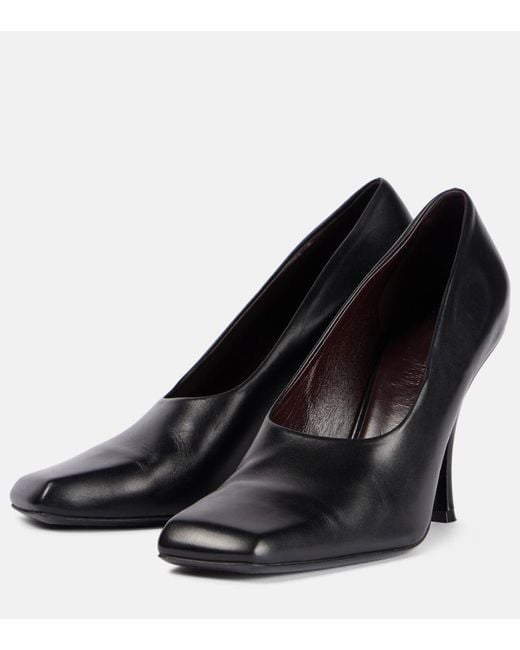 Khaite Black Eva Leather Pumps