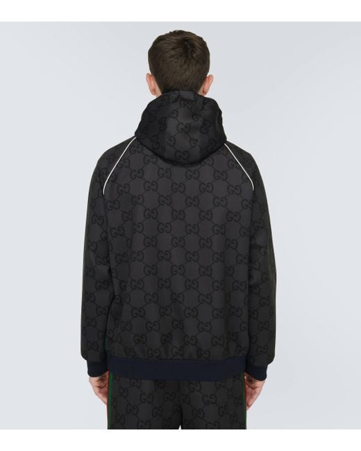 Gucci Black Jumbo GG Jacket for men