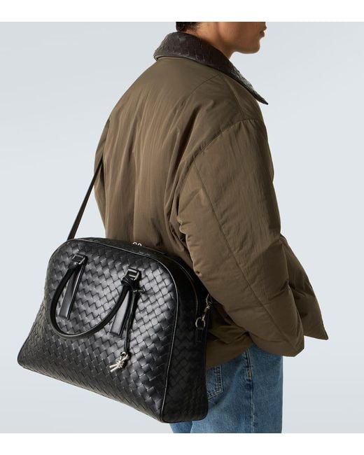 Bottega Veneta Weekender Getaway Aus Leder in Black für Herren